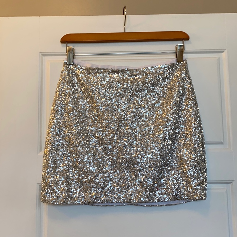 Top shop sequin skirt